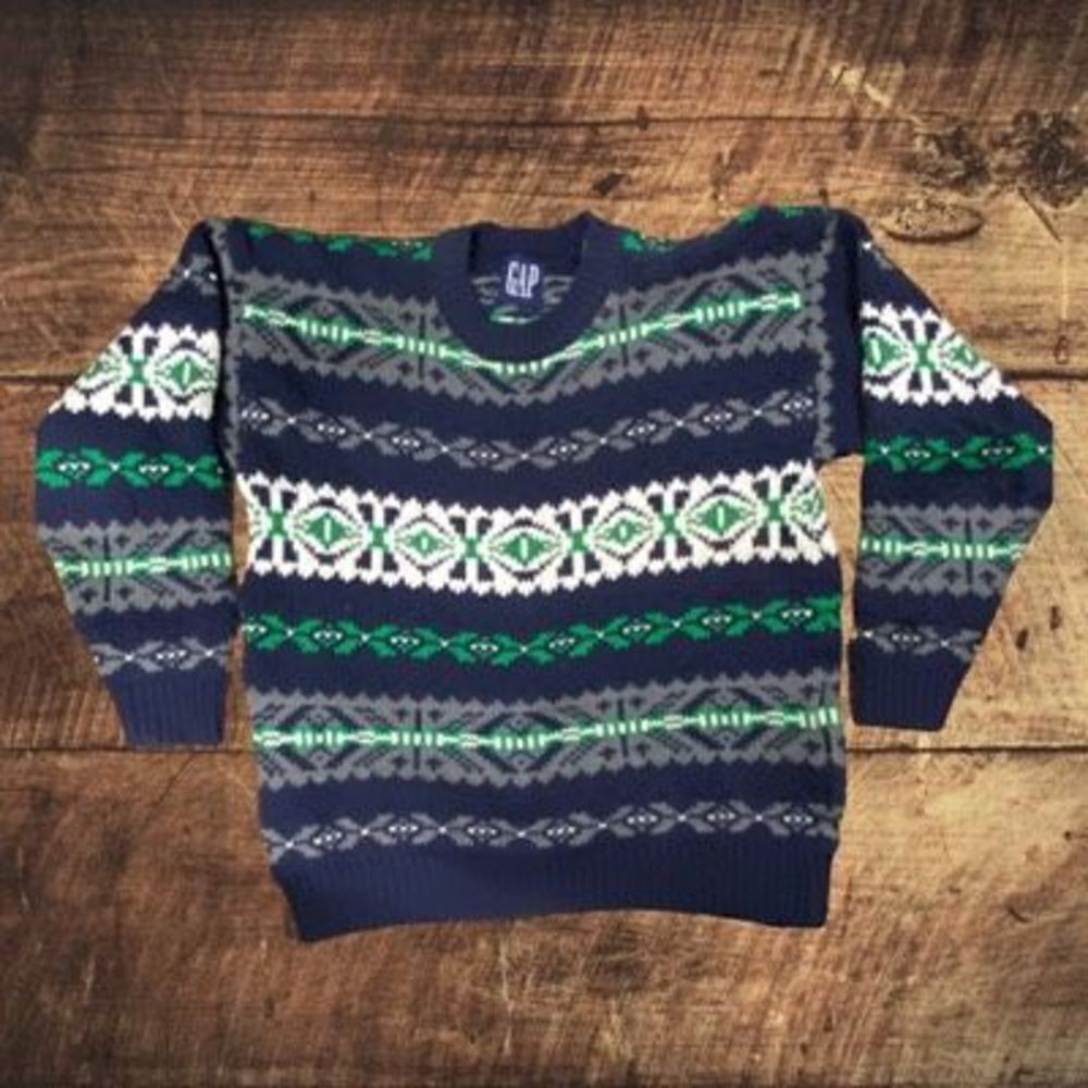 Vintage Gap Heavy Cotton Isle Sweater Large